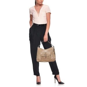 Charlie Python Leather Hobo